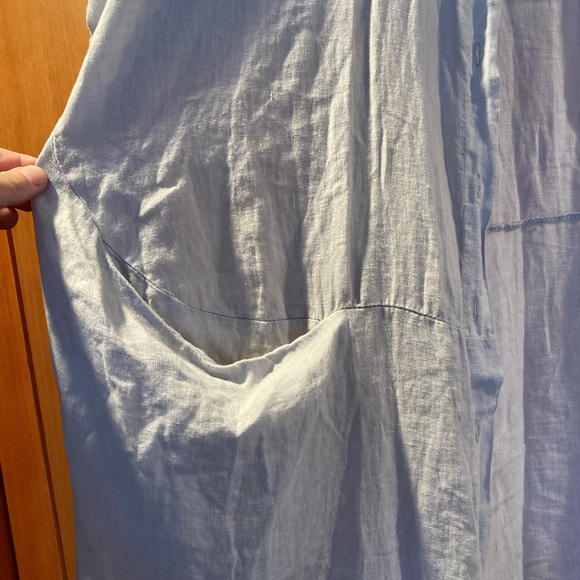 100% linen coat dress - Picture 2 of 3